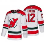 Camiseta New Jersey Devils Ben Lovejoy Alternato Adidas Autentico Blanco