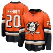 Camiseta Hockey Anaheim Ducks Chris Kreider Primera Breakaway Naranja
