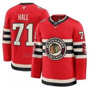 Camiseta Hockey Chicago Blackhawks Taylor Hall 2025 Winter Classic Premium Rojo