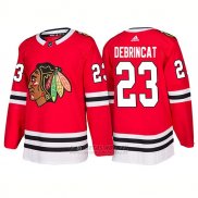 Camiseta Hockey Hombre Male Blackhawks 23 Alex Debrincat 2018 Rojo