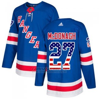 Camiseta Hockey Hombre New York Rangers 27 Mcdonagh Azul