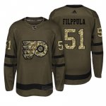 Camiseta Hockey Hombre Philadelphia Flyers 51 Valtteri Filppula Verde Camo