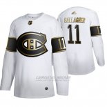 Camiseta Hockey Montreal Canadiens Brendan Gallagher Golden Edition Autentico Blanco