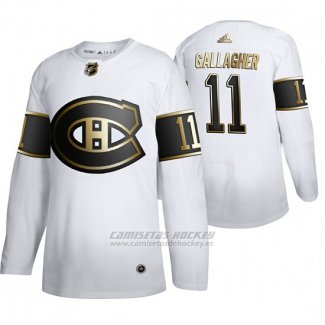 Camiseta Hockey Montreal Canadiens Brendan Gallagher Golden Edition Autentico Blanco