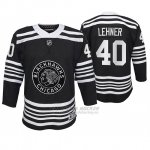 Camiseta Hockey Nino Chicago Blackhawks Robin Lehner Premier Alternato Negro