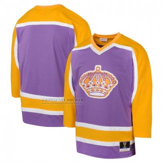 Camiseta Hockey Nino Los Angeles Kings Mitchell & Ness 1980 Blue Line Violeta