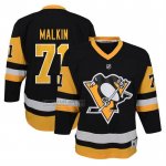 Camiseta Hockey Nino Pittsburgh Penguins Evgeni Malkin Primera Replica Negro