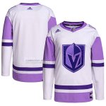 Camiseta Hockey Vegas Golden Knights Fights Cancer Autentico Blank Practice Blanco Violeta Camiseta Hockey Vegas Golden Knights Fights Cancer Autentico Blank Practice Blanco Violeta