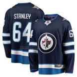 Camiseta Hockey Winnipeg Jets Logan Stanley Primera Premier Breakaway Azul