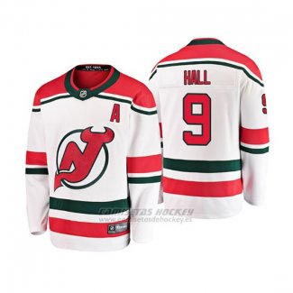 Camiseta Nino New Jersey Devils Taylor Hall Alternato Breakaway Blanco