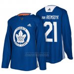 Camiseta Toronto Maple Leafs James Van Riemsdyk Blue New Season Practice
