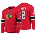 Camiseta Chicago Blackhawks Duncan Keith Platinum Rojo