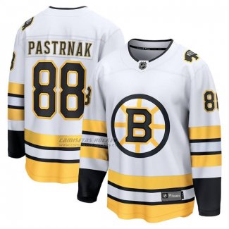 Camiseta Hockey Boston Bruins David Pastrnak Segunda Breakaway Blanco