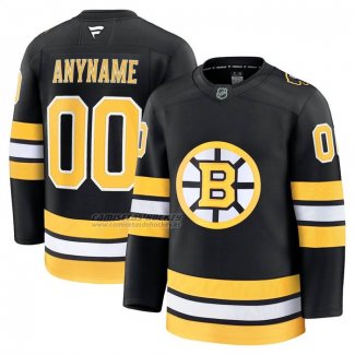 Camiseta Hockey Boston Bruins Primera Premium Personalizada Negro
