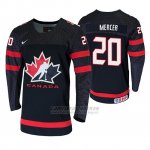 Camiseta Hockey Canada Dawson Mercer 2020 IIHF World Junior Championship Negro Camiseta Hockey Canada Dawson Mercer 2020 IIHF World Junior Championship Negro