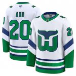 Camiseta Hockey Carolina Hurricanes Sebastian Aho Throwback Blanco