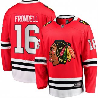Camiseta Hockey Chicago Blackhawks Anton Frondell Breakaway Rojo
