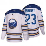 Camiseta Hockey Hombre Autentico Buffalo Sabres 23 Sam Reinhart 2018 Winter Classic Blanco