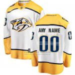 Camiseta Hockey Hombre Nashville Predators Segunda Personalizada Blanco