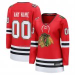 Camiseta Hockey Mujer Chicago Blackhawks Centennial Breakaway Personalizada Rojo