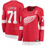 Camiseta Hockey Mujer Detroit Red Wings Dylan Larkin Primera Breakaway Rojo