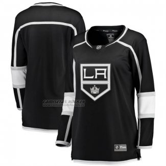 Camiseta Hockey Mujer Los Angeles Kings Primera Breakaway Negro