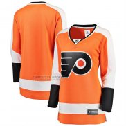 Camiseta Hockey Mujer Philadelphia Flyers Primera Breakaway Naranja1