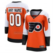 Camiseta Hockey Mujer Philadelphia Flyers Primera Premier Breakaway Personalizada Naranja