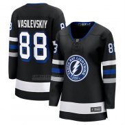 Camiseta Hockey Mujer Tampa Bay Lightning Andrei Vasilevskiy Breakaway Negro