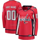 Camiseta Hockey Mujer Washington Capitals Primera Breakaway Personalizada Rojo