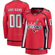 Camiseta Hockey Mujer Washington Capitals Primera Breakaway Personalizada Rojo