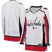 Camiseta Hockey Mujer Washington Capitals Segunda Breakaway Blanco