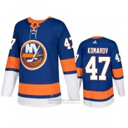Camiseta Hockey New York Islanders Leo Komarov Primera Autentico Azul