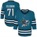 Camiseta Hockey Nino San Jose Sharks Macklin Celebrini Alterno Replica Verde