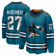 Camiseta Hockey San Jose Sharks Mason Marchment Primera Breakaway Verde