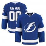 Camiseta Hockey Tampa Bay Lightning Primera Pro Personalizada Azul