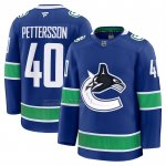 Camiseta Hockey Vancouver Canucks Elias Pettersson Primera Premium Azul
