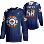 Camiseta Hockey Winnipeg Jets Jansen Harkins 2020 Wasac Night Indigenous Heritage Azul Camiseta Hockey Winnipeg Jets Jansen Harkins 2020 Wasac Night Indigenous Heritage Azul