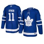 Camiseta Toronto Maple Leafs Zach Hyman Autentico Home Azul