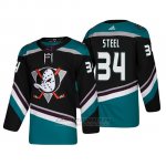 Camiseta Anaheim Ducks Sam Steel Alternato 25th Aniversario Adidas Autentico Negro Third Camiseta Anaheim Ducks Sam Steel Alternato 25th Aniversario Adidas Autentico Negro Third