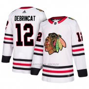 Camiseta Chicago Blackhawks Alex Debrincat Away Blanco