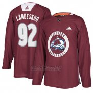 Camiseta Colorado Avalanche Gabriel Landeskog Maroon New Season Practice