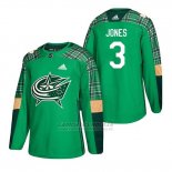 Camiseta Columbus Blue Jackets Seth Jones 2018 St. Patrick's Day Verde