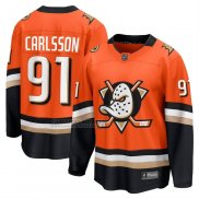 Camiseta Hockey Anaheim Ducks Leo Carlsson Primera Breakaway Naranja