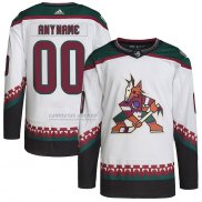 Camiseta Hockey Arizona Coyotes Personalizada Autentico Pro Blanco