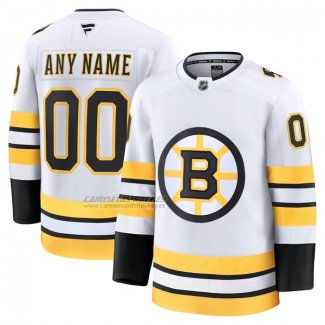 Camiseta Hockey Boston Bruins Premium Personalizada Blanco