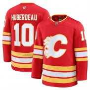 Camiseta Hockey Calgary Flames Jonathan Huberdeau Primera Premium Rojo