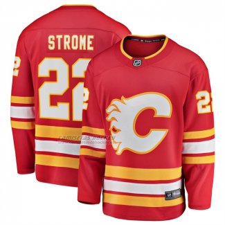 Camiseta Hockey Calgary Flames Ryan Strome Primera Breakaway Rojo