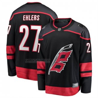 Camiseta Hockey Carolina Hurricanes Nikolaj Ehlers Primera Breakaway Negro