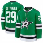 Camiseta Hockey Dallas Stars Jake Oettinger Primera Premium Verde